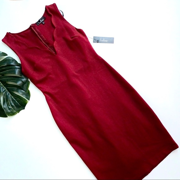 Lulus Dresses & Skirts - LULUS | SCALLOPED V NECK | BODYCON | DRESS 3